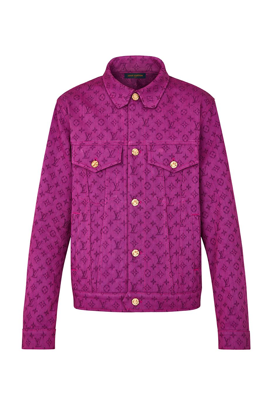 Louis vuitton hot sale purple denim jacket